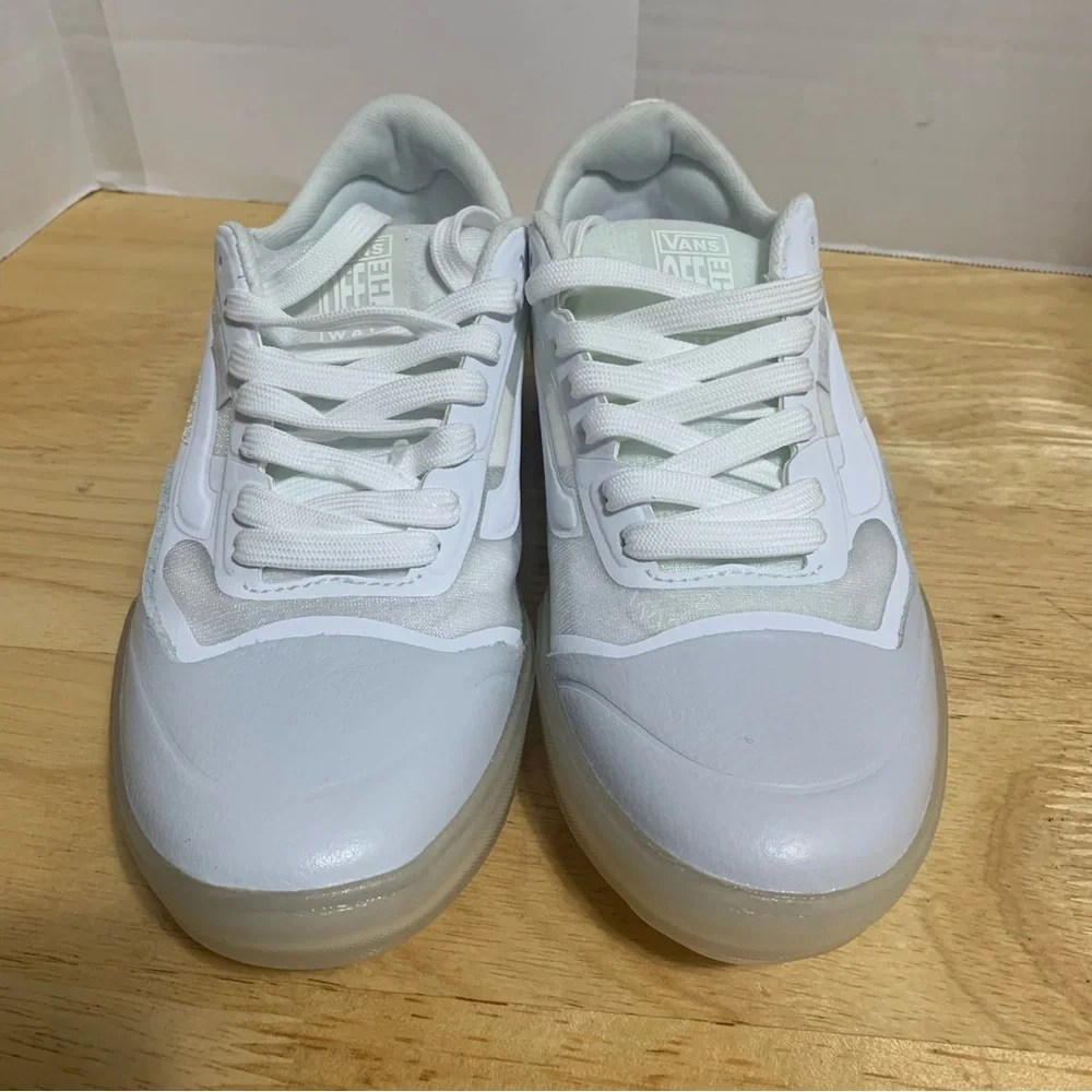 🔥Vans Men's Translucent EVDNT Ultimate Soft Waffle Skate Shoes White Size 6.5🔥